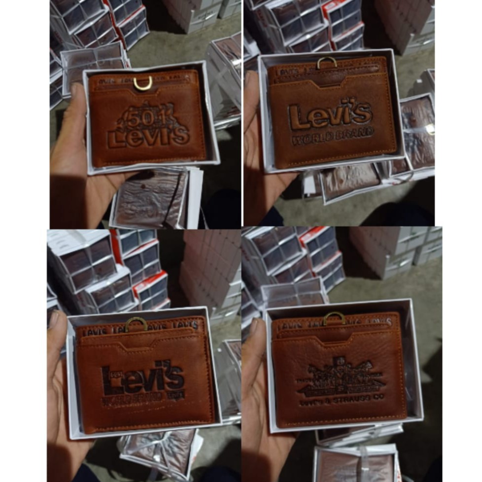 Dompet Pria LV 8008 Bonus Card Holder 100% Kulit Asli