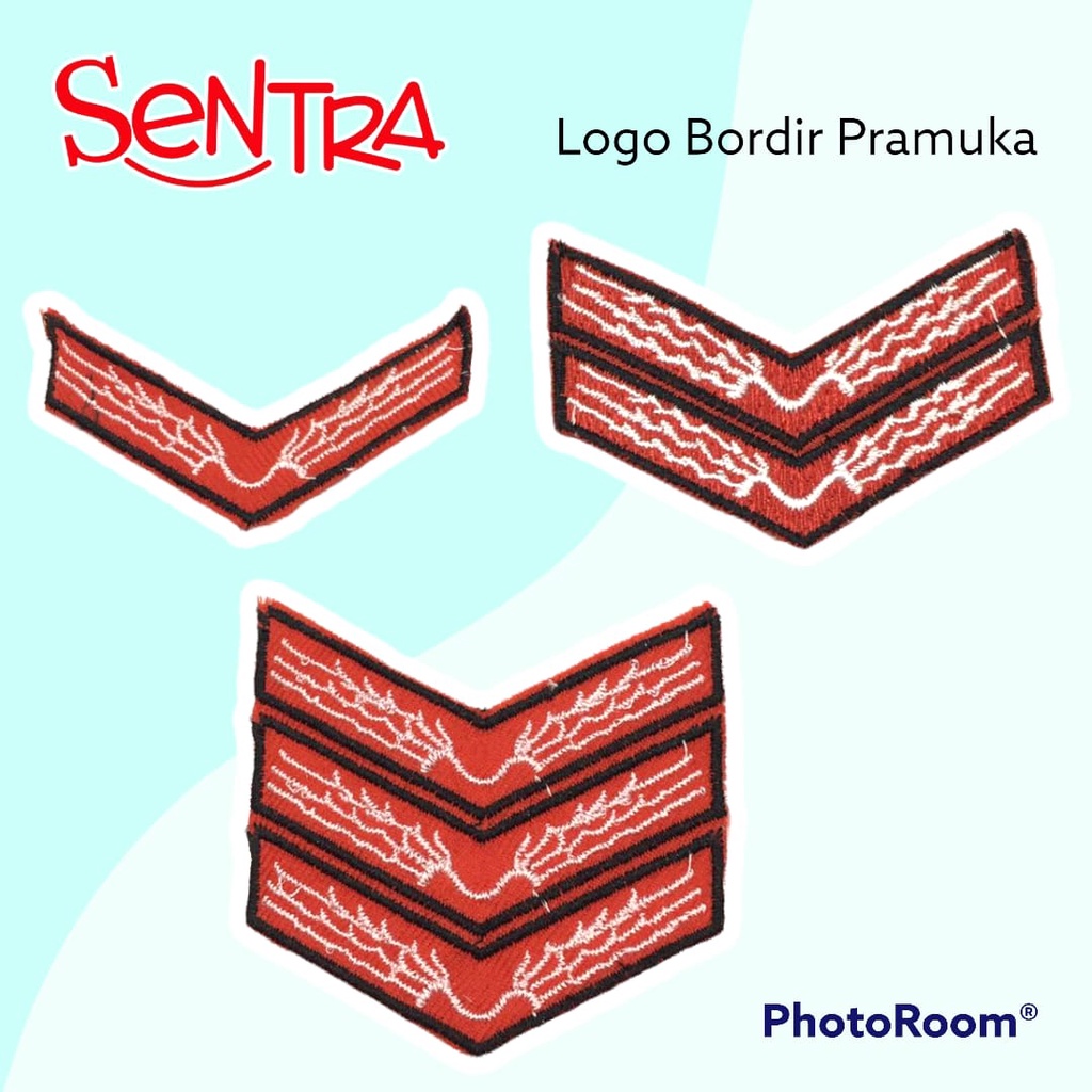 Bordir Logo Pramuka / Bordir Ramu / Bordir Rakit / Bordir Terap / Perlengkapan Sekolah Pramuka
