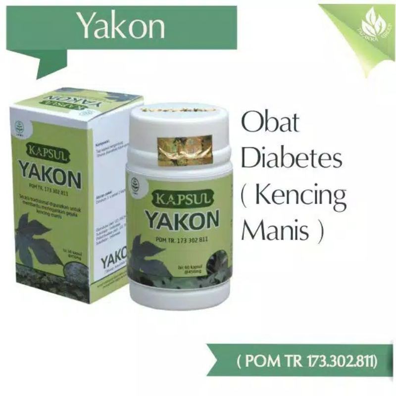 YAKON Insulin Herbal Diabetes 60 Kapsul Asli - Mengobati Kencing Manis