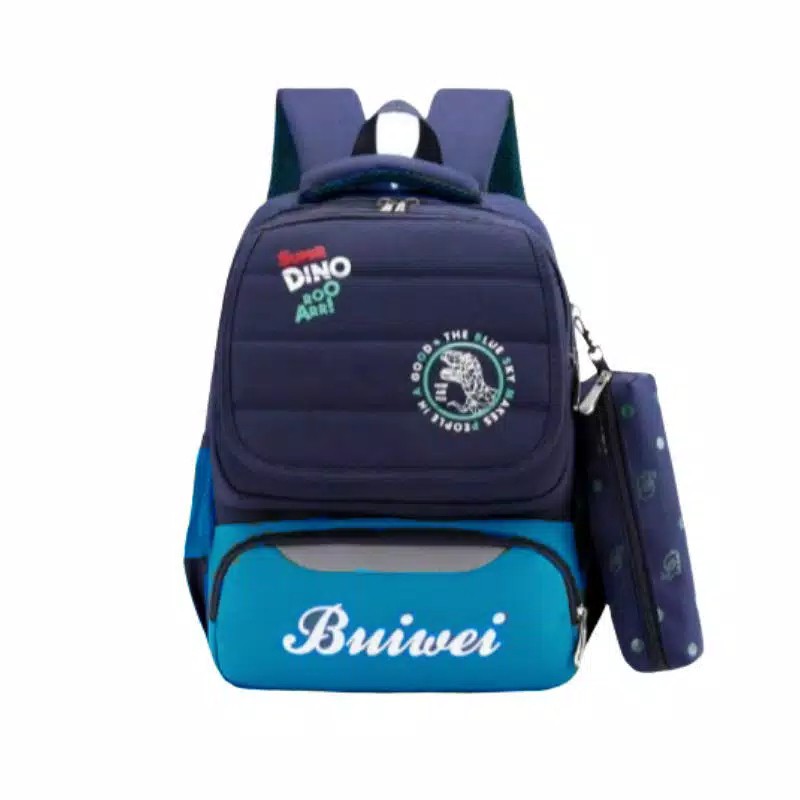 M45_Ransel Canvas  BUIWEI + Tempat Pencil, Tas Sekolah, Ransel Sekolah, Ransel K-Pop-5