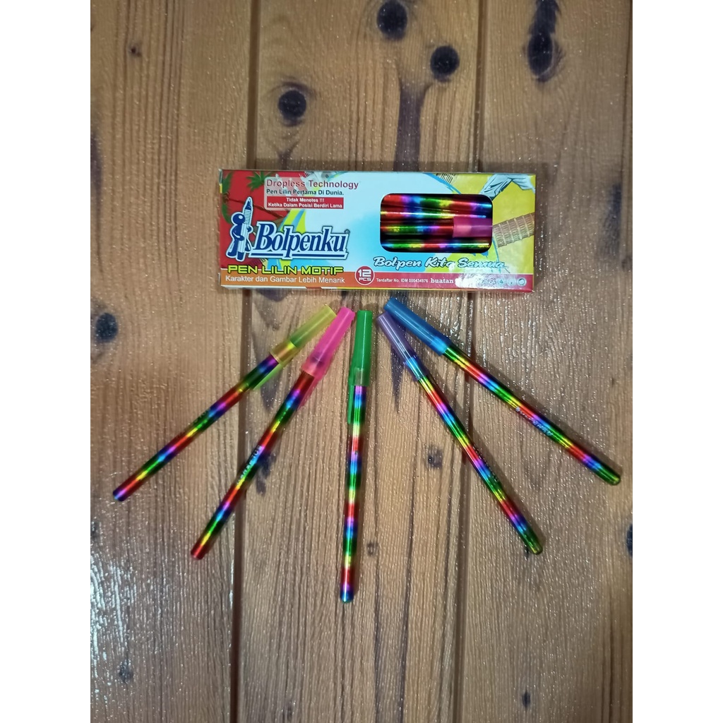 

pulpen/ bolpenku/ pen lilin motif isi 12pcs