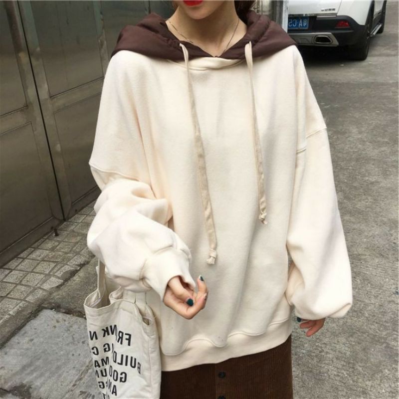 hoodie oversize wanita korea style terbaru 2021 (over kombi)