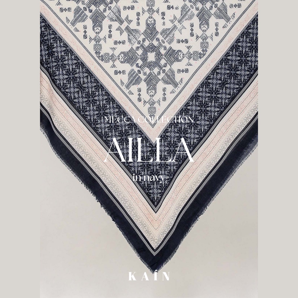 SHOPKAIN Ailla shawl in Navy - MECCA COLLECTION