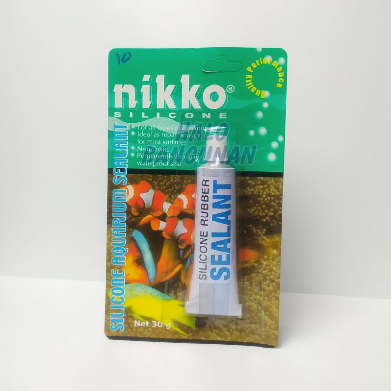 

Lem Nikko Silicone Rubber Sealant 30 gr Lem Kaca Aquarium