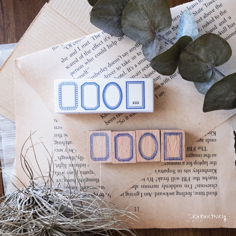 

Kurukynki Basic Frame Series Rubber Stamps