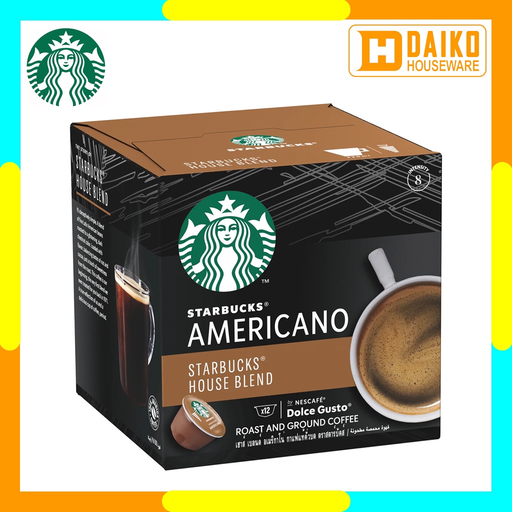 Starbucks Capsule Nescafe Dolce Gusto NDG House Blend Americano 1 Box Original