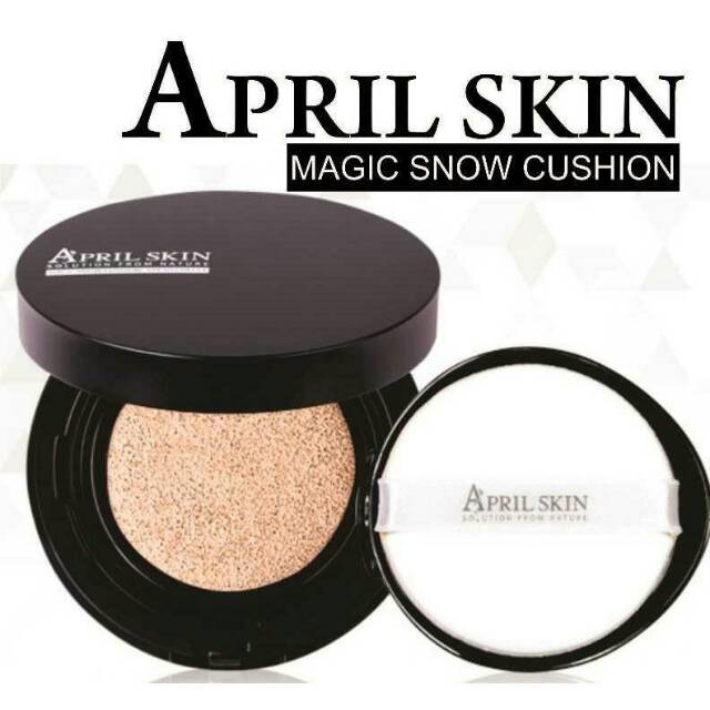 April skin black case magic snow cushion original
