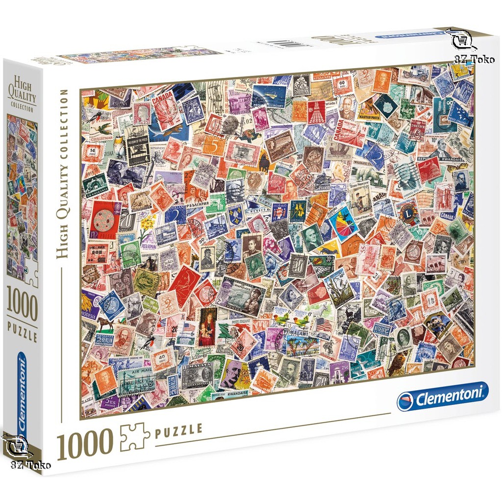 Jigsaw Puzzle: Clementoni - Stamps - 1000 Piece