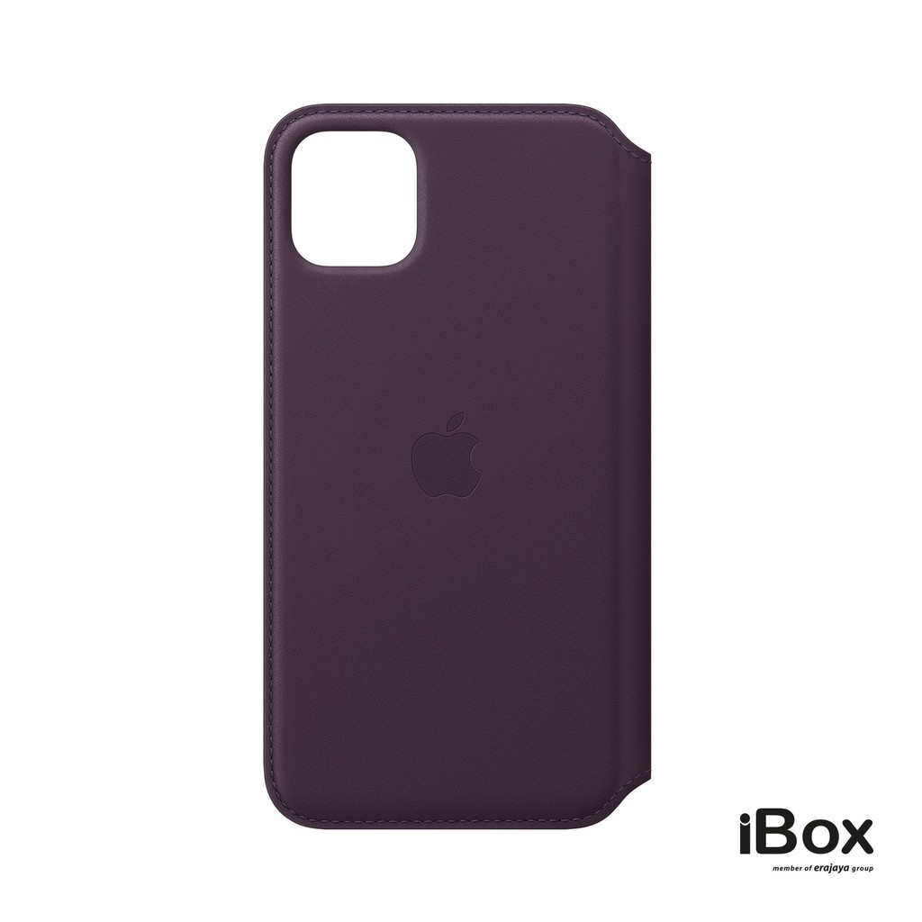 Apple iPhone 11 Pro Max Leather Folio, Aubergine | Shopee