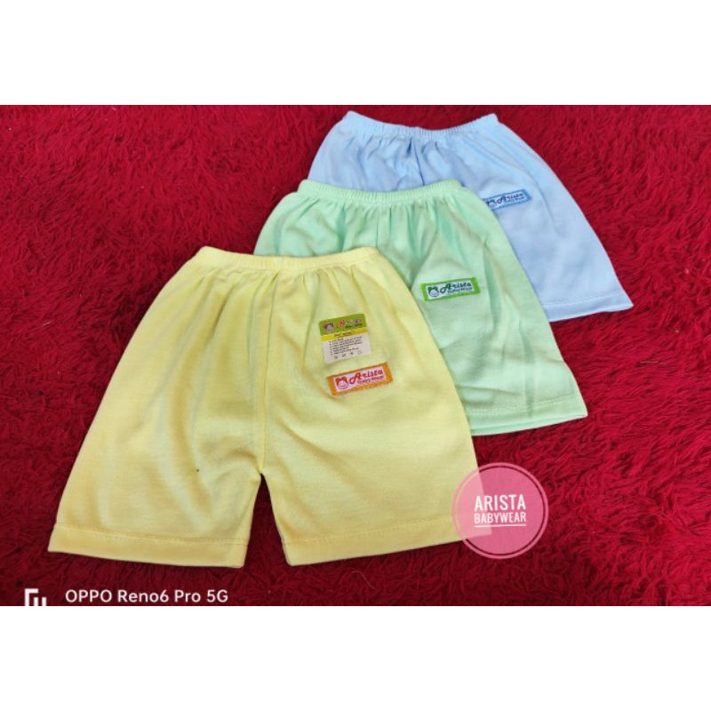 ARISTA BABY - (3pcs) celana pendek polos bordil