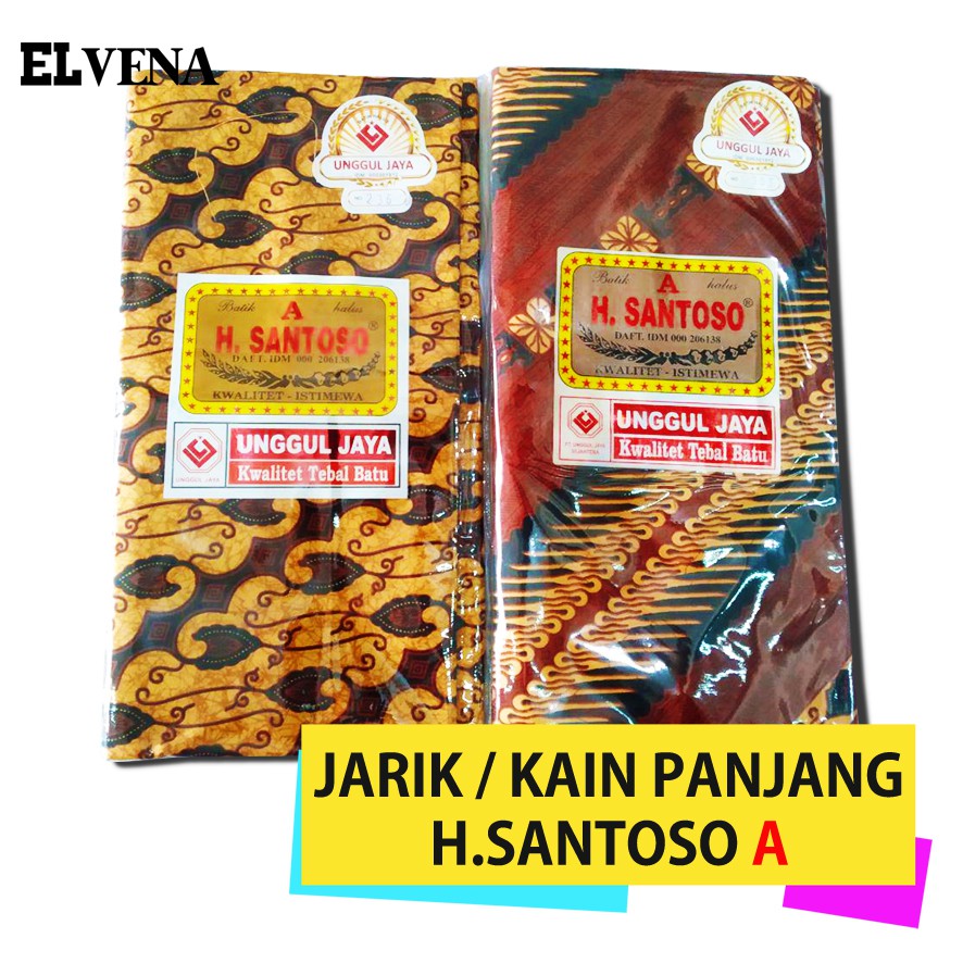 KAIN JARIK BATIK H.SANTOSO A / AA / AAA Kain Panjang Unggul Jaya Sogan Primisima
