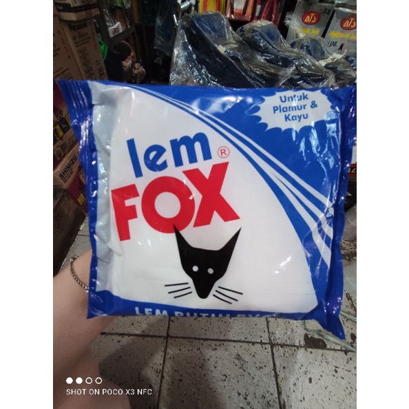 lem kayu fox 350gram /lem putih lem pvac fox 350g