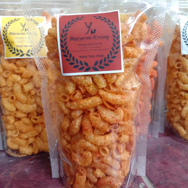 YAF MACARONI KERING  HOME INDUSTRI VARIAN RASA PEDAS 