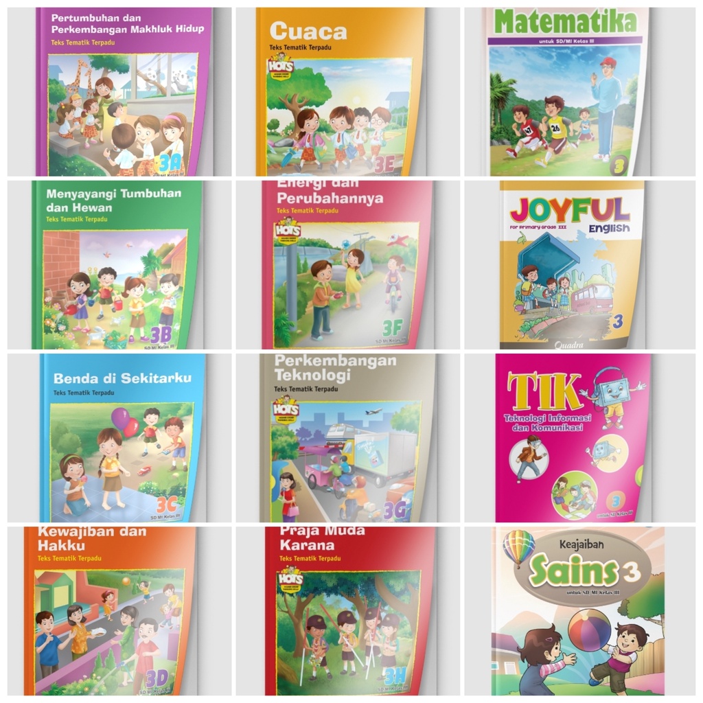 Harga satuan buku teks Quadra kurikulum k13 untuk SD kelas 3