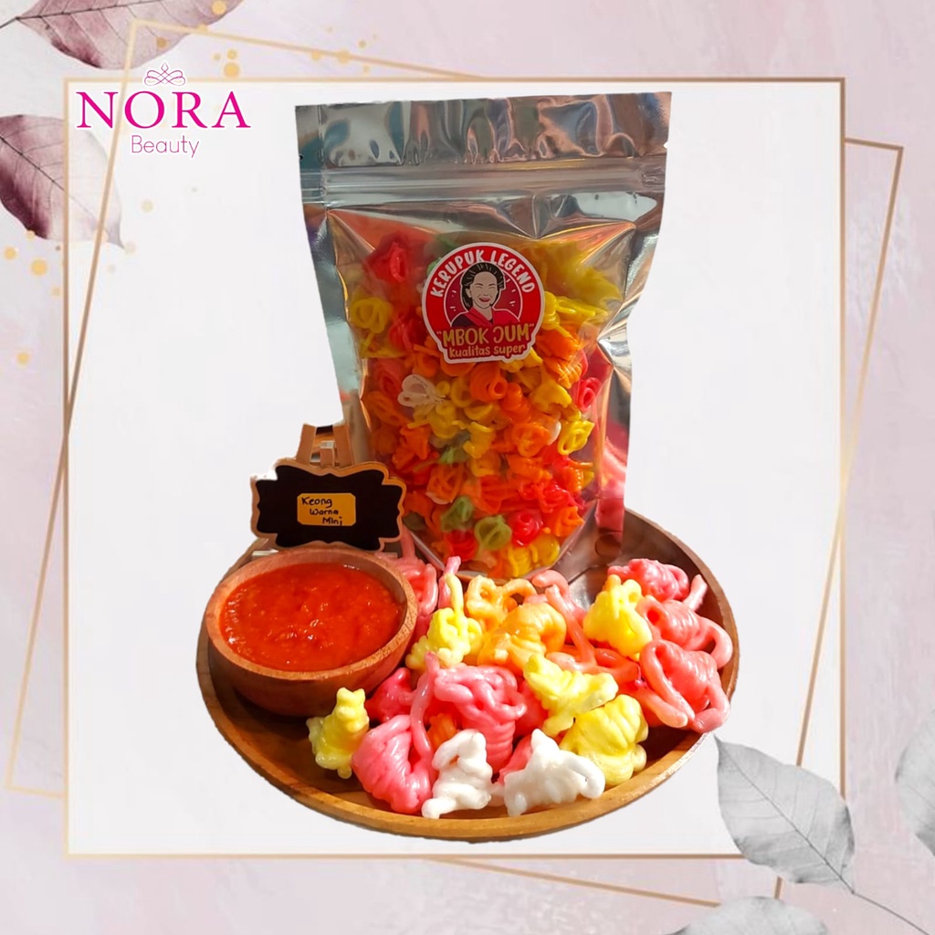 

Cemilan Kerupuk Mentah Kering / Krupuk Keong Mini Warna //murah