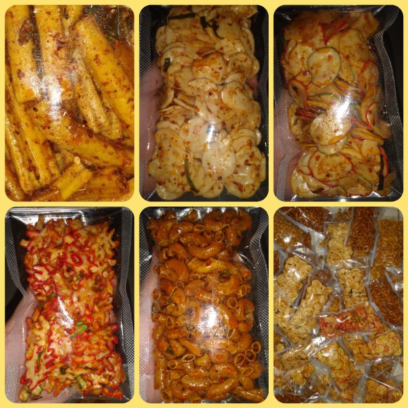 

Cemilan pedas sr termurah serba 100gram