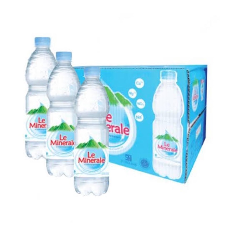 Air Mineral Kemasan Le Minerale Botol 600 ml isi 24 pcs 1 dus Khusus pengiriman Sameday atau Instant