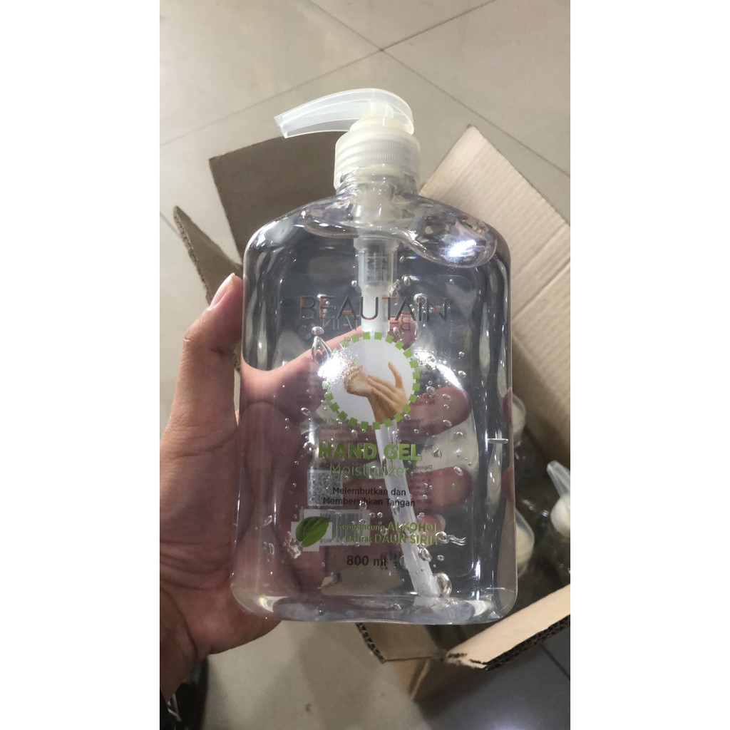 Beautain hand Sanitzer / hand gel with ekstrak daun sirih 800ml