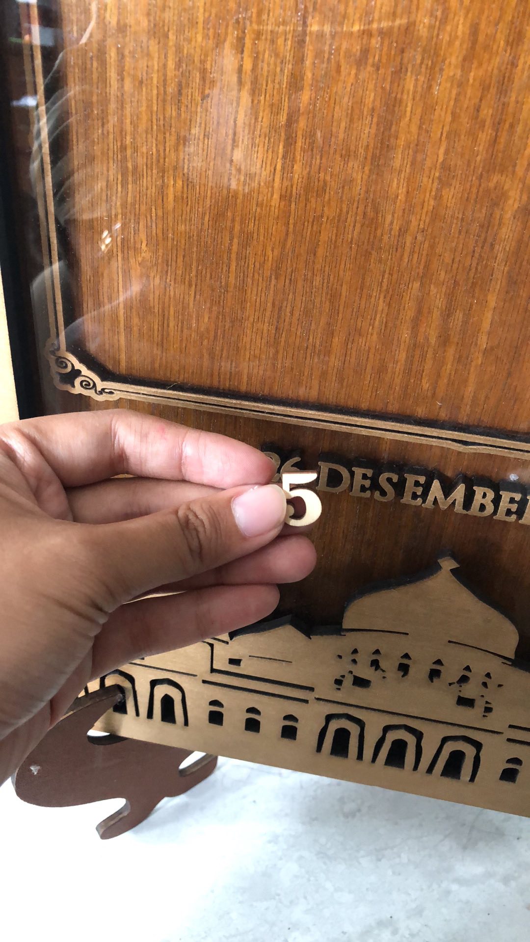 Angka Kayu Untuk Bahan Hiasan Mahar Dan Diy