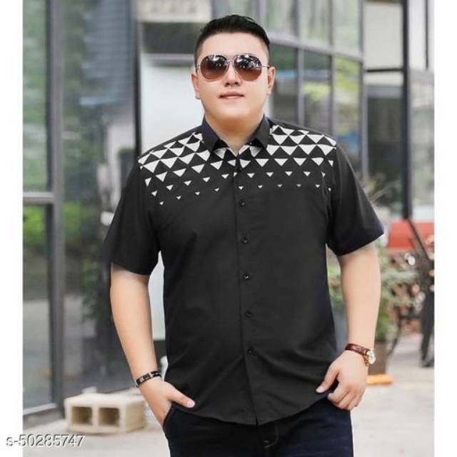 Kemeja pria lengan pendek jumbo navajo casual