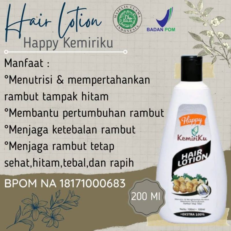 Happy Kemiriku Hair Lotion 200ml