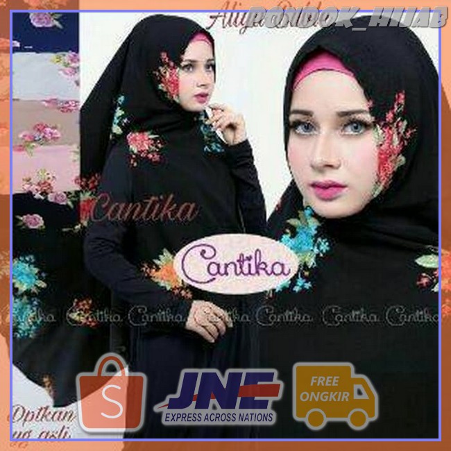 Fashion muslim/jilbab/jilbab instan/hijab/hijab instan/bergo/ciput/pashmina/syari/Khimar Aliya - YSO