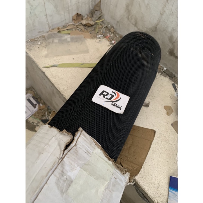 Kawat Parabola / Pintu Kasa Nyamuk Baja Tebal PVC Hitam 20m [1roll]