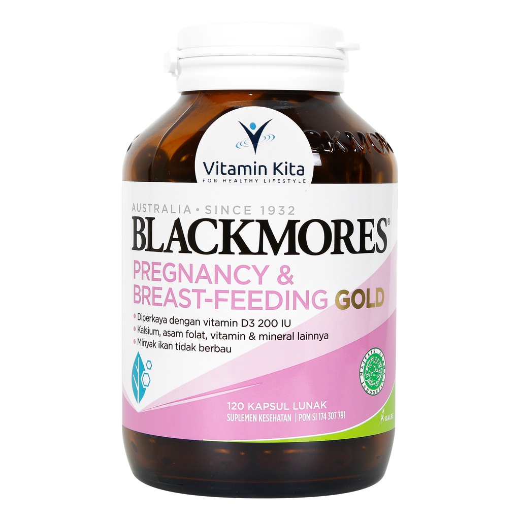 BLACKMORES PREGNANCY &amp; BREASTFEEDING GOLD BPOM KALBE - 120 CAPS