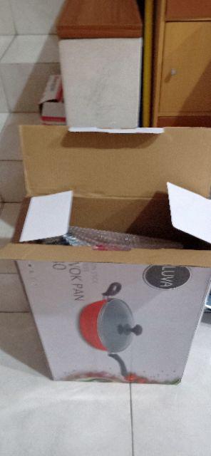 Iluva Wok Pan 30cm Teflon Elegan Murah Berkualitas 0461