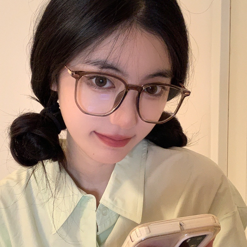 Kacamata Anti Radiasi Komputer Blue Light Lensa Pengganti Gaya Korea Untuk Pria Dan Wanita TR90