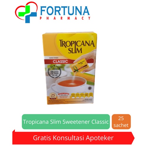 

Tropicana Slim Sweetener Classic isi 25 Sachet