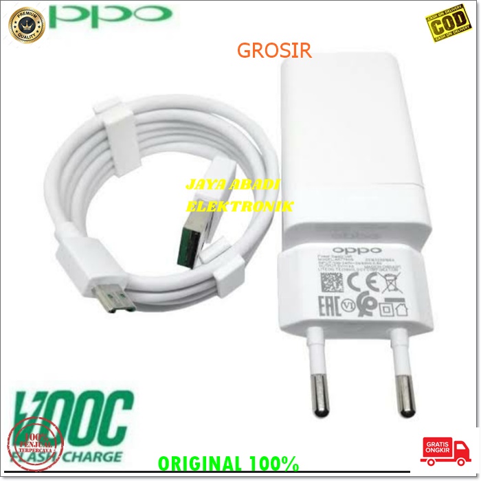 J90 ORIGINAL OPPO ADAPTOR SET MICRO USB 7 PIN TEBAL 4A VOOC FAST CHARGING TRAVEL ADAPTER QC QUICK FAST SPEED TRAVEL CHARGER FLASH CHARGE ADAPTIVE VOLT GADGET TC POWER QC BISA UNTUK SEGALA JENIS MERK HANDPHONE SOCKET MICRO USB OTOMATIS VOLT SESUAI GADGET N