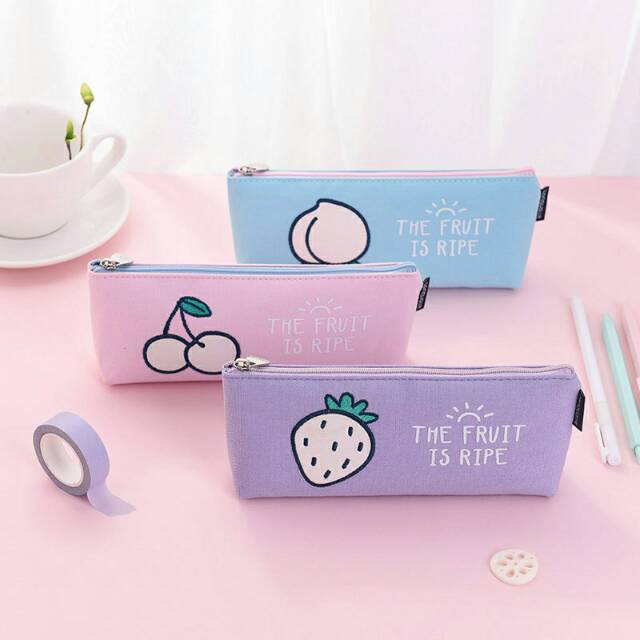 

The Fruit Is Ripe Canvas Pencil Case/Tempat pensil