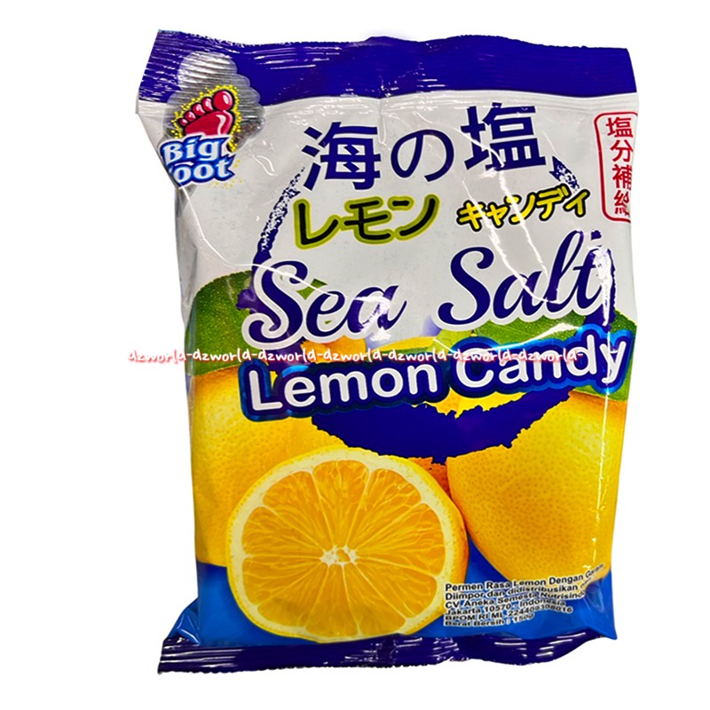 Sea Salt Lemon Candy 150gr Big Foot Permen Rasa Lemon Dengan Garam Seasal