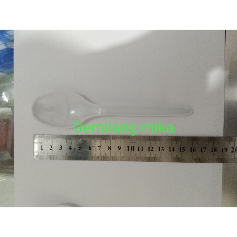 Sendok makan putih susu(isi 25pcs) MURAH