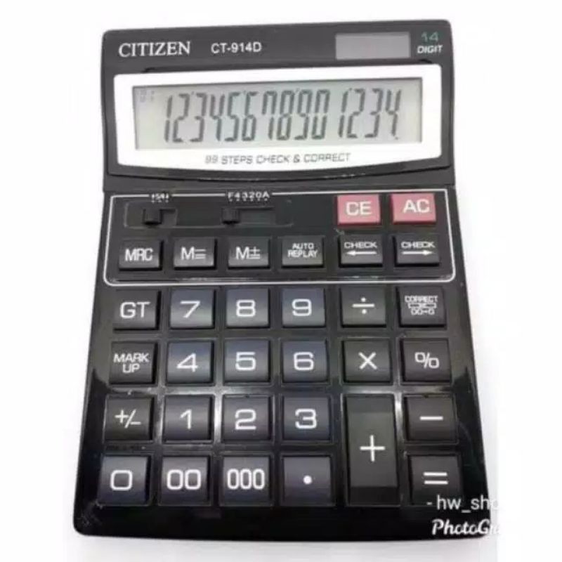 

Kalkulator Citizen CT 914 D 14 Digit . Kalkulator Citizen 14 Digit