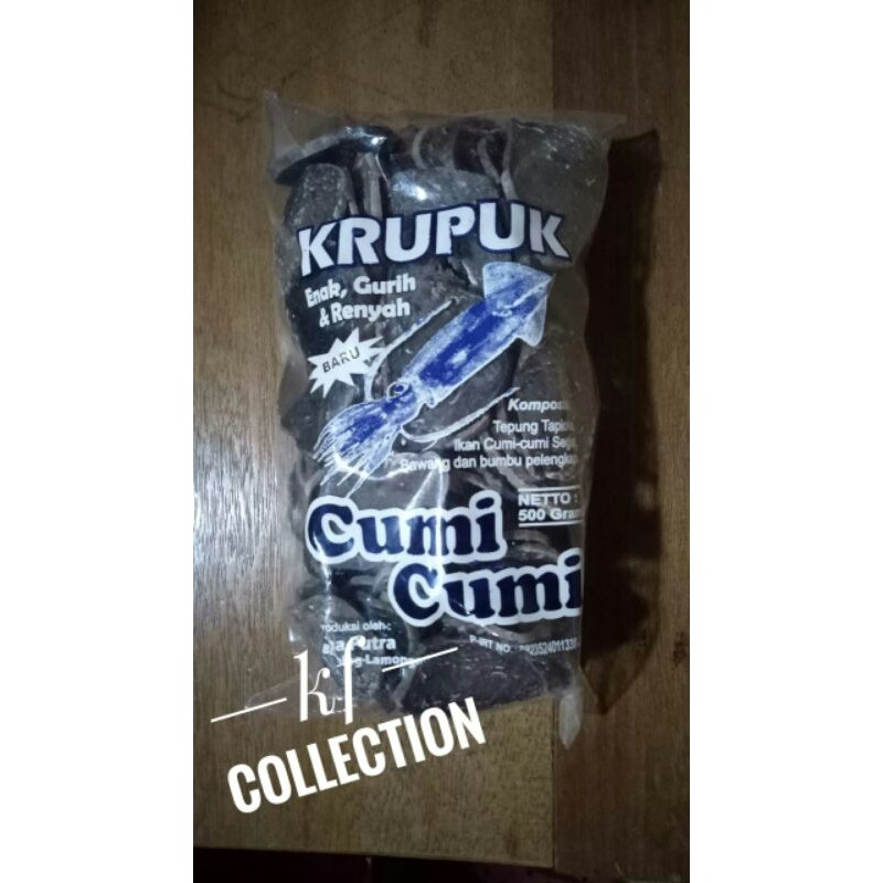 

krupuk cumi cumi termurah krupuk mentah seafood gurih renyeh netto 500gr