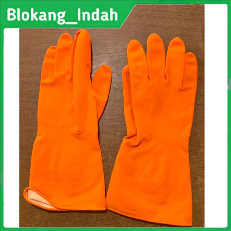 FREDER Sarung Tangan Karet / Latex Orange