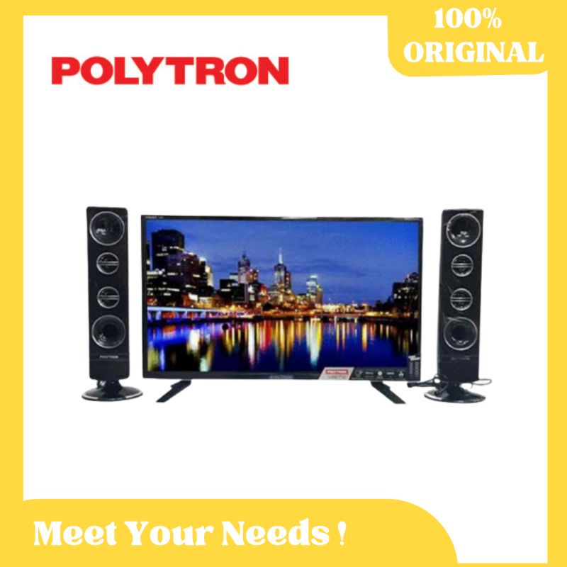 LED TV 32 inch POLYTRON PLD32TV + speaker tower 32&quot; garansi RESMI 5 tahun