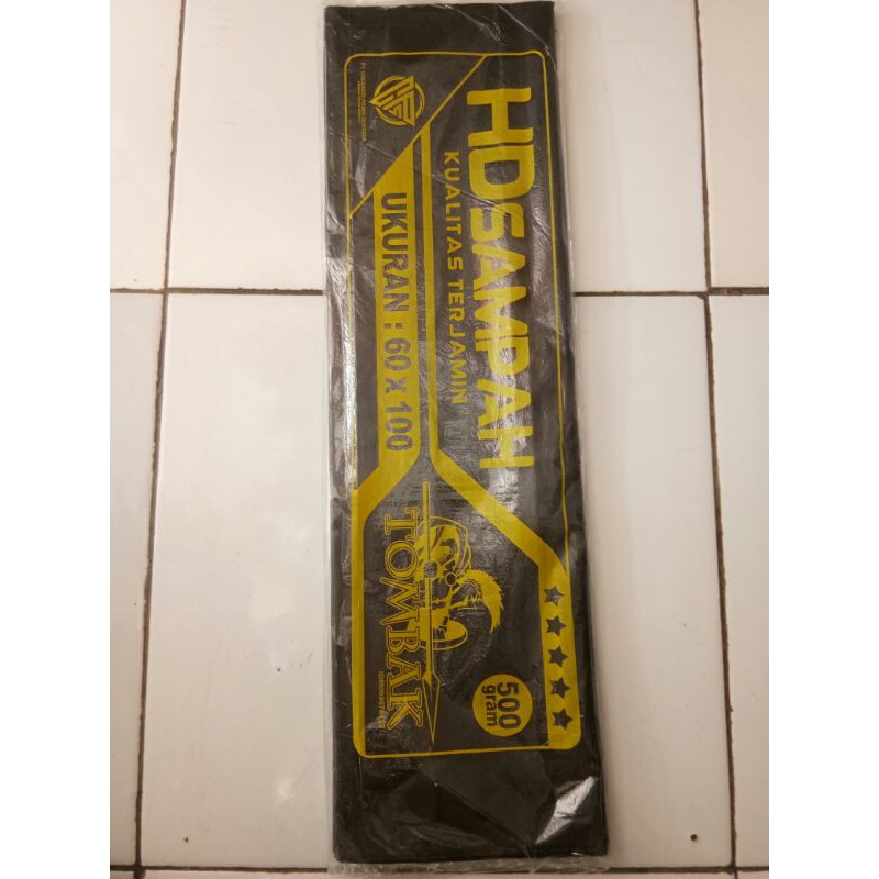HD sampah/plastik sampah hitam/plastik 60x100
