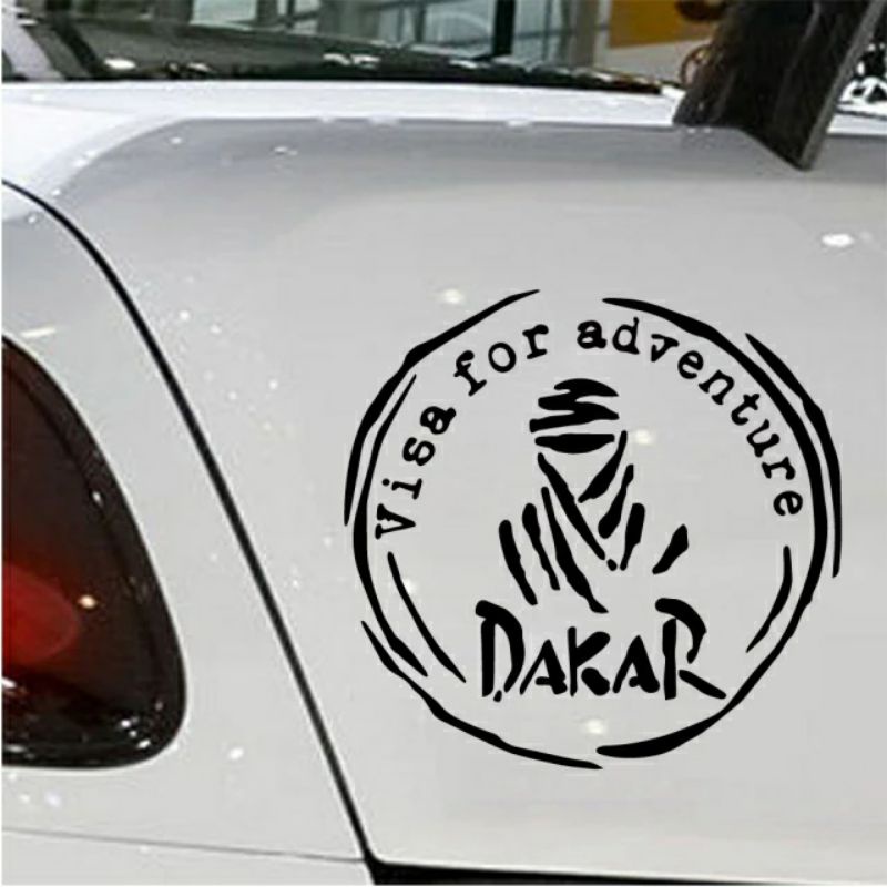 Jual Stiker Sticker Dakar Visa For Adventure Vinyl Refllektif Tempelan