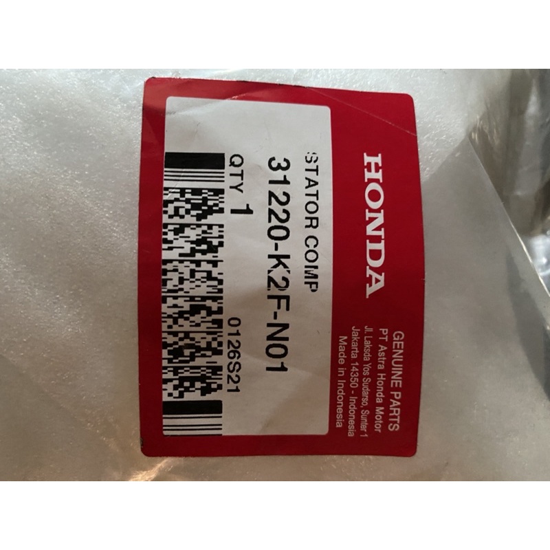 Stator Comp (Spull) Honda Scoopy K2F 31220k2FN01