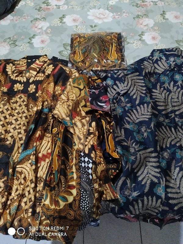 Kemeja Pria Batik Jumbo 4l-5l Lengan Panjang Atasan Baju Hem Batik Big Size Ukuran Besar Prg Ttk-ck