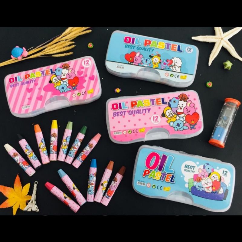 

Crayon Oil Dry Pastel Krayon 12 Warna / Animal VANCO V-1220