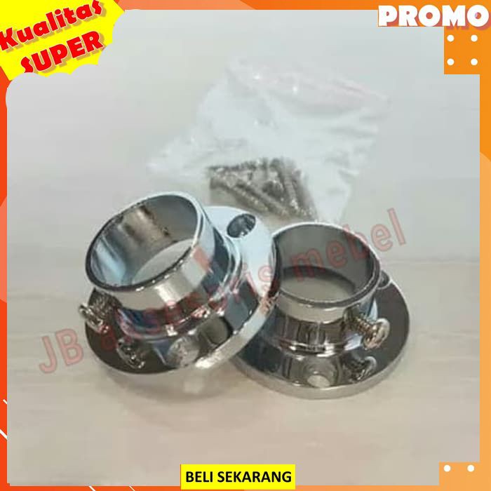 BRACKET PIPA BULAT TOPI 1" HUBEN / PENYANGGA PIPA BULAT TOPI 25 mm/ Bracket braket Pipa Bulat Topi