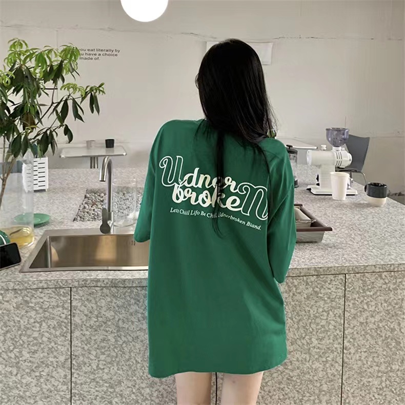 Atasan Kaos Wanita Korean Fashion /Baju Cewe Oversize/ Atasan Young T-shirt Import