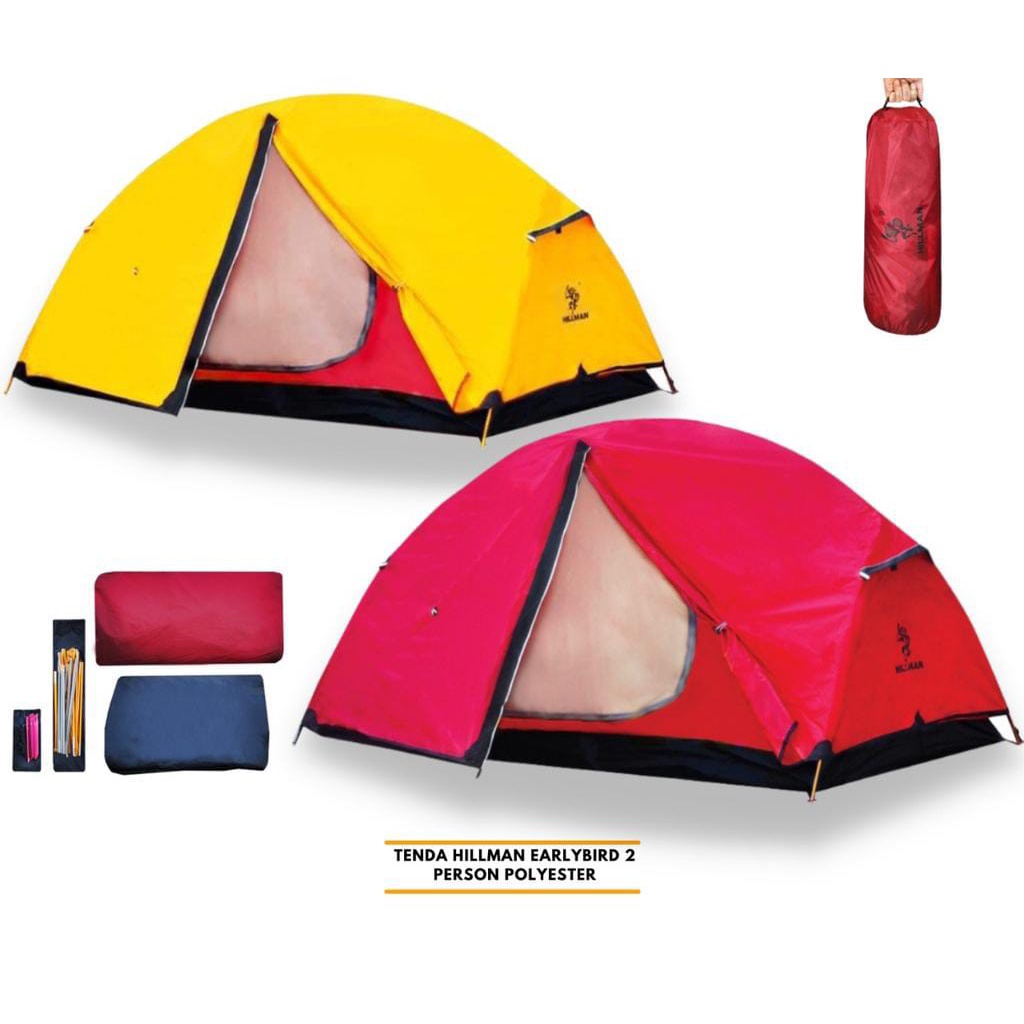 Tenda Camping Hillman Earlybird Smart 2 Kap 2-3 Orang Outdoor Tent/ Tenda camping double layer