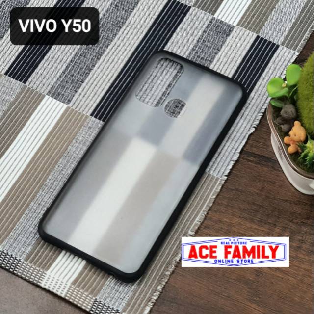 Case Vivo Y50 Casing Vivo Y50 Fuze Softcase Transparan