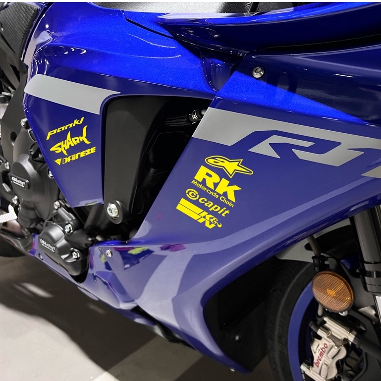 Stiker Reflektif Motif RK Sponsor Untuk Dekorasi Motor YAMAHA