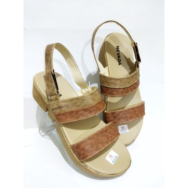 Sandal wanita wedges Nevada let terbaru/sandal nevada wanita